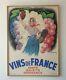 Affiche Ancienne Originale Vins De France (1937)