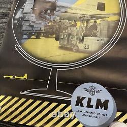 Affiche ancienne originale Vintage KLM 1950/60 Fret Aérien