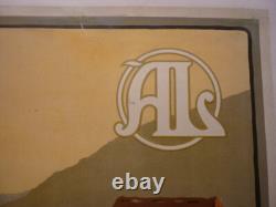 Affiche ancienne originale chemin de fer Alsace Riquewihr vers 1920 entoilée