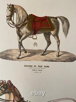 Affiche ancienne originale entoilée Camille Paris 72 X 52 cm