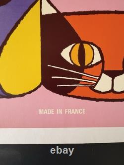 Affiche ancienne originale entoilée DOGGY années 80