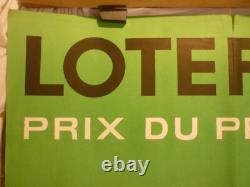 Affiche ancienne originale loterie nationale Guy Georget circa 1960
