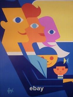 Affiche ancienne originale sncf foré 1962