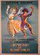 Affiche Ancienne Originale Théâtre Daunou Danse 1954 Entoilée