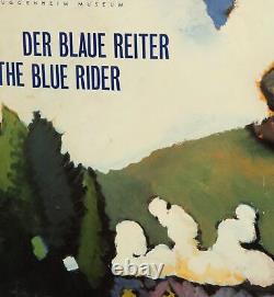 Affiche ancienne pour l'exposition du musée Guggenheim The Blue Rider 1992