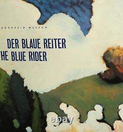 Affiche ancienne pour l'exposition du musée Guggenheim The Blue Rider 1992