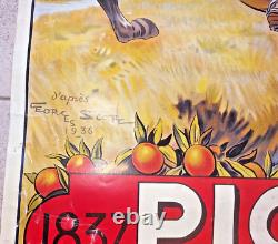 Affiche ancienne publicitaire centenaire PICON 1837 1937 Bière Affiche ancienne publicitaire centenaire PICON 1837 1937 Bière