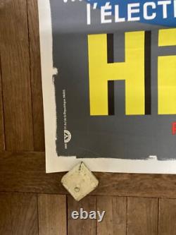 Affiche ancienne vintage lithographique état A plus Hifi VOX