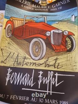 Affiche automobile ancienne (Bernard Buffet) 1985