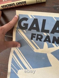 Affiche aviation 1934 Gala des Ailes Franco-Belges Liège Michel Détroyat