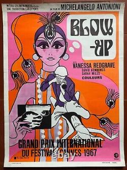 Affiche belge BLOW-UP Michelangelo ANTONIONI David HEMMINGS Pop Psychedelic 1967