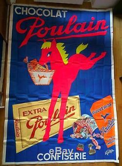 Affiche chocolat Poulain confiserie