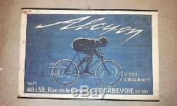 Affiche cycles ALCYON marcel BLOCH vélo ancien vélocipède bicycle antique