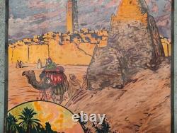 Affiche des chemins de fer algériens Le Sud Algérien, Temacine Touggourt