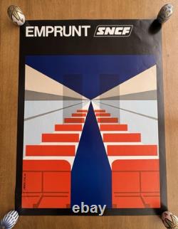 Affiche emprunt SNCF Jean Colin 1970
