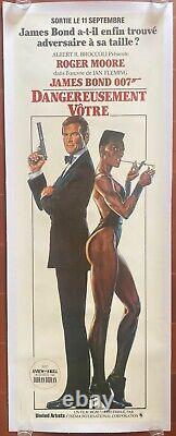Affiche entoilée DANGEREUSEMENT VOTRE A view to a kill JAMES BOND Roger Moore