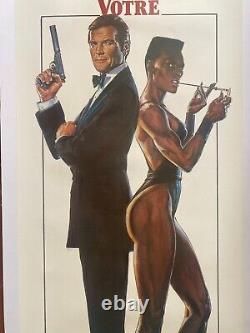 Affiche entoilée DANGEREUSEMENT VOTRE A view to a kill JAMES BOND Roger Moore