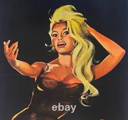 Affiche entoilée VOULEZ-VOUS DANSER AVEC MOI Brigitte Bardot 57x157cm 1959