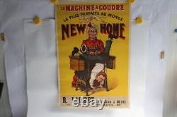 Affiche lithographiée publicitaire Machine à coudre New Home (47727)
