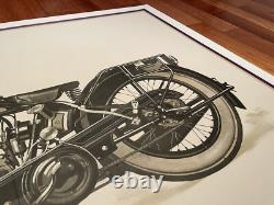 Affiche moto, Affiche ancienne