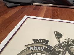 Affiche moto, Affiche ancienne