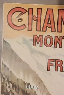 Affiche officielle d'après Abel Faivre (ca 1980), Chamonix Mont-blanc, 80 ans