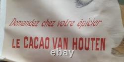 Affiche originale 140 X 100 cm Cacao VAN HOUTEN Willette Années 1900