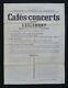 Affiche Originale 1906 RÈglement Des CafÉs Concerts Préfecture Seine-et-oise