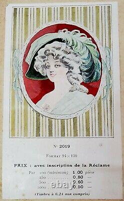Affiche originale 1907 Paolo Henri / Kossuth Pub avant la lettre Femme/ Élégante
