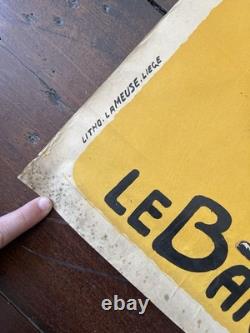 Affiche originale 1917 Winter Variétés Liège Poissinger Devère Théâtre