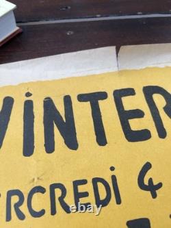 Affiche originale 1917 Winter Variétés Liège Poissinger Devère Théâtre