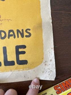 Affiche originale 1917 Winter Variétés Liège Poissinger Devère Théâtre