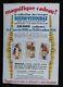 Affiche Originale 1928 Bozon Verduraz Pâte La Lune Jeu Phonographe Pathé 38x55cm