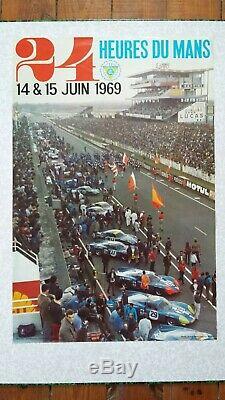 Affiche originale 24H du Mans 1969 (ACO)