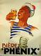 Affiche Originale Bière Phénix, Bière, Marin, Matelot, Par Léon Dupin 1930