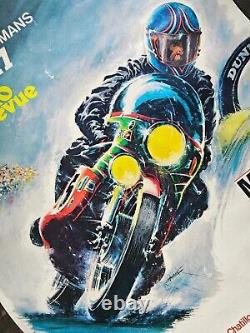 Affiche originale Bol d' OR 1973 no 24h du mans Moto gp