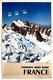 Affiche Originale Chamonix Téléphérique De La Vallée Blanche. 99x62 Cm