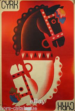 Affiche originale Cyrk, par Ruminsky, cirque, Pologne