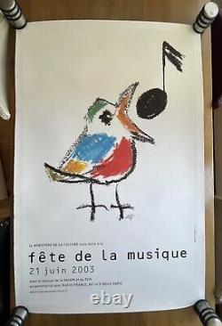 Affiche originale Fête de la Musique 2003 André François