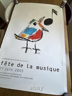 Affiche originale Fête de la Musique 2003 André François