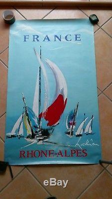 Affiche originale France Rhone alpes par Mathieu n 2