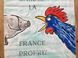 Affiche originale Gardez la France propre 1982 Savignac 117160cm