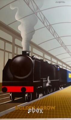 Affiche originale Golden Arrow Fix-Masseau 1989 Lithographie