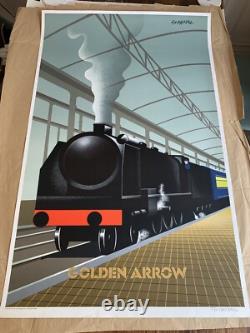 Affiche originale Golden Arrow Fix-Masseau 1989 Lithographie