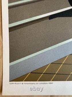 Affiche originale Golden Arrow Fix-Masseau 1989 Lithographie