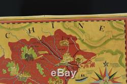 Affiche originale Indochine Siam Tonkin China 1949 Lucien BOUCHER Perceval rare