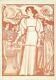 Affiche Originale J. Toorop Arbeid Voor De Vrouw Symbolisme Féminisme 1898
