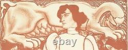 Affiche originale J. Toorop Arbeid voor de vrouw Symbolisme Féminisme 1898