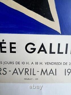 Affiche originale Les peintres témoins de leur temps 1951 Braque