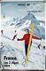 Affiche Originale Ski En France Les Deux Alpes Grenoble Jeux Olympiques 1968